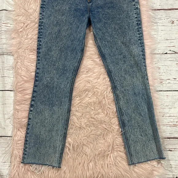 Grlfrnd Reed In Easy Street High Rise Slim Jeans Stone Wash - Picture 8 of 10